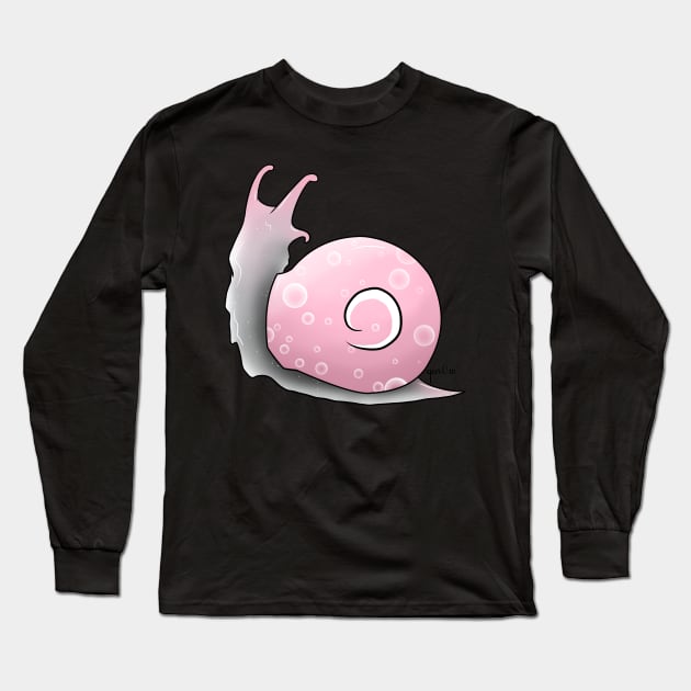 Demigirl Pride Snail Long Sleeve T-Shirt by Qur0w